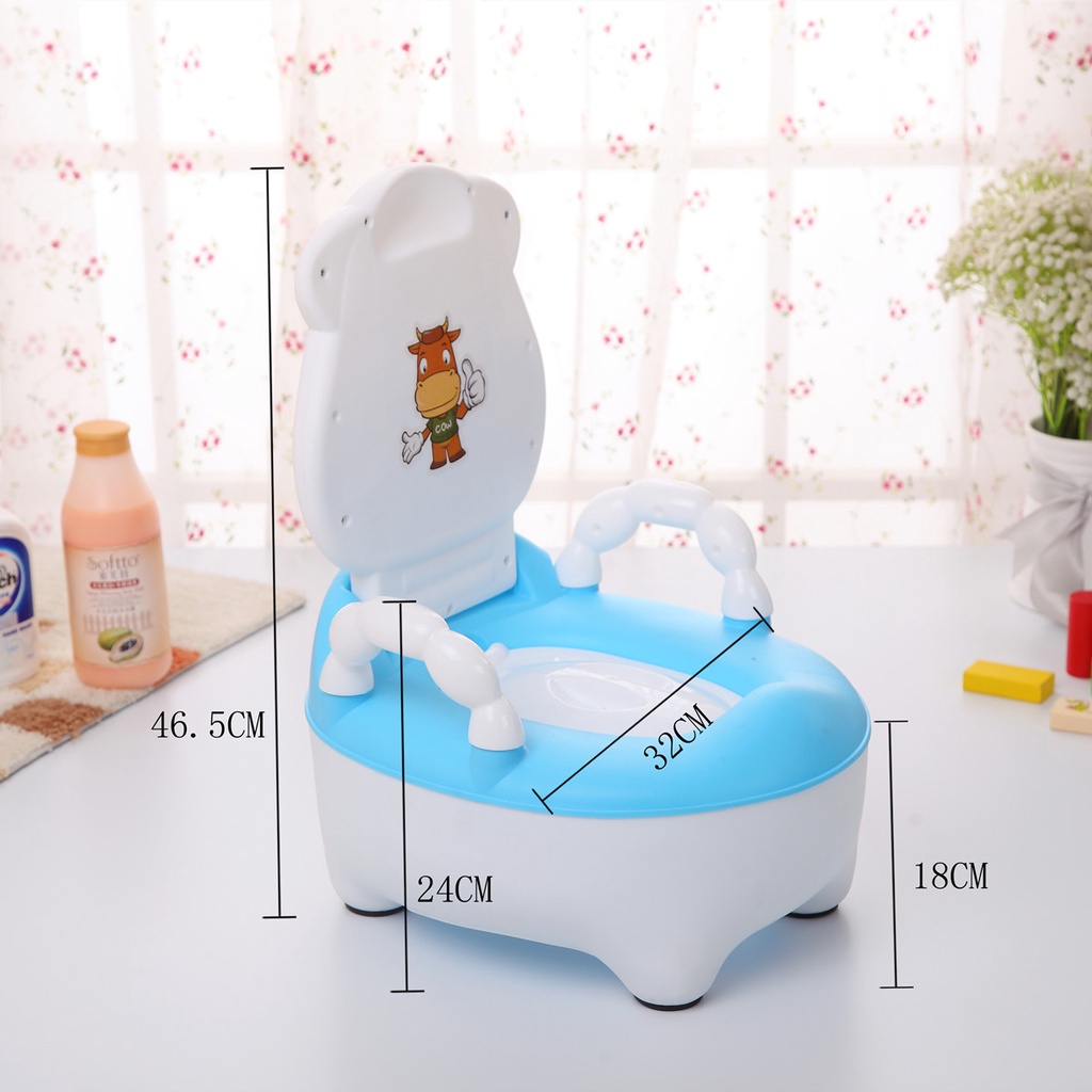 Bô cho bé đi vệ sinh Bô em bé, Bồn Cầu phù bé trai và bé gái 6 tháng đến 5 tuổi đế chống trơn trượt ( #bồn cầu cho bé )