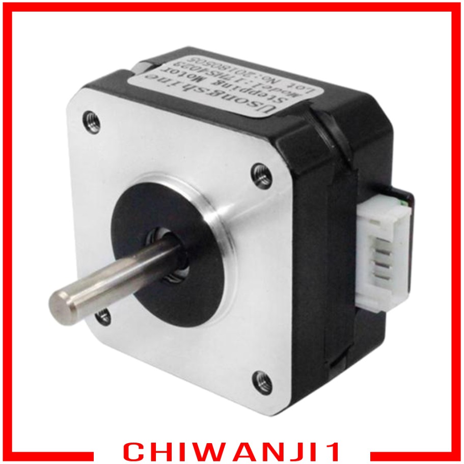 Động Cơ Bước Chiwanji1) Nema17 0.7a 2 Phase Với Cáp 4 Màu Cho Máy In 3d