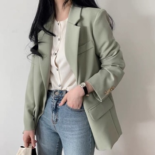 (Hàng có sẵn) Áo Blazer phong cách trẻ trung (phom thoải mái, có ảnh chụp thật)