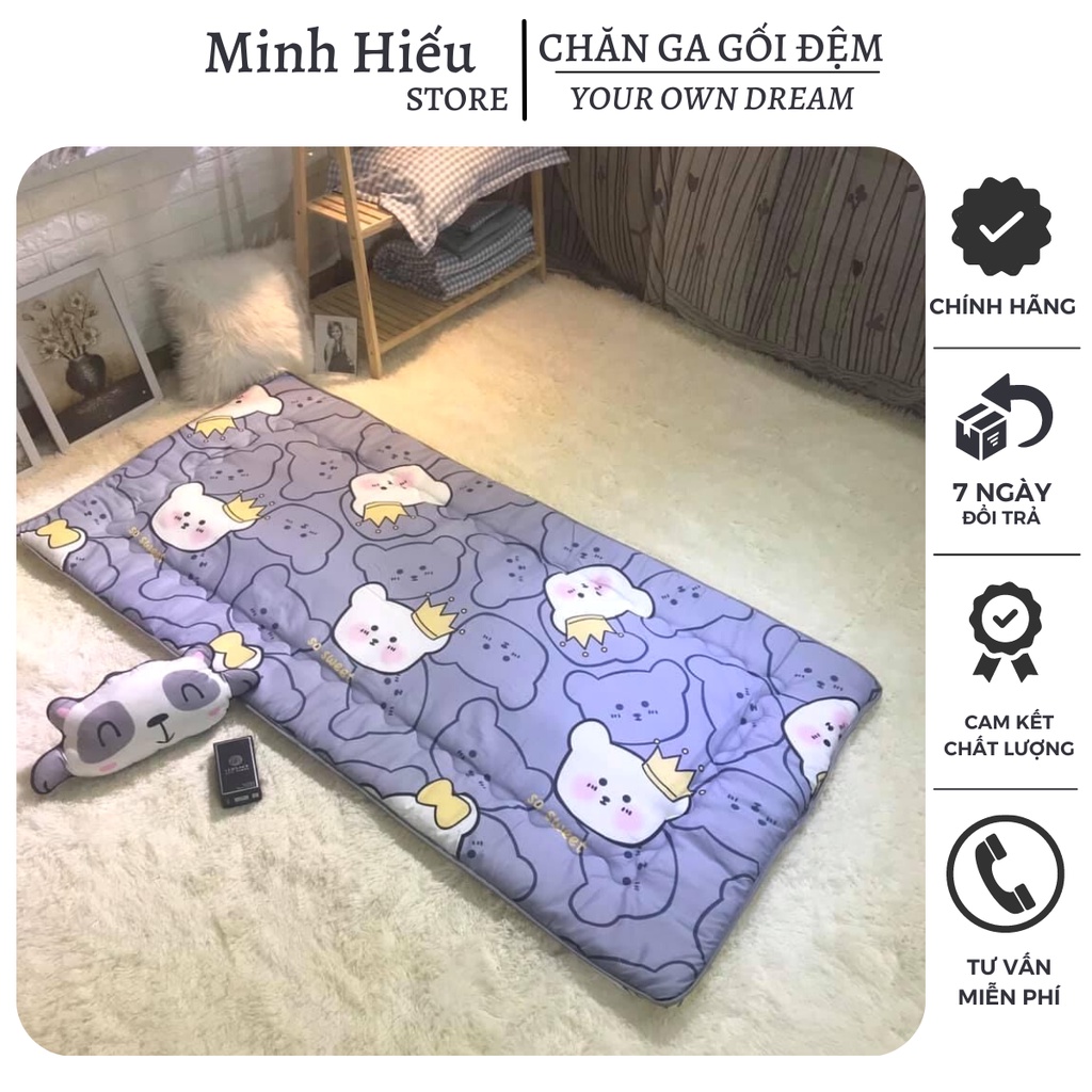 Đệm ngủ văn phòng, nệm đa năng du lịch tiện lợi size 90x190cm gấp gọn tiện lợi