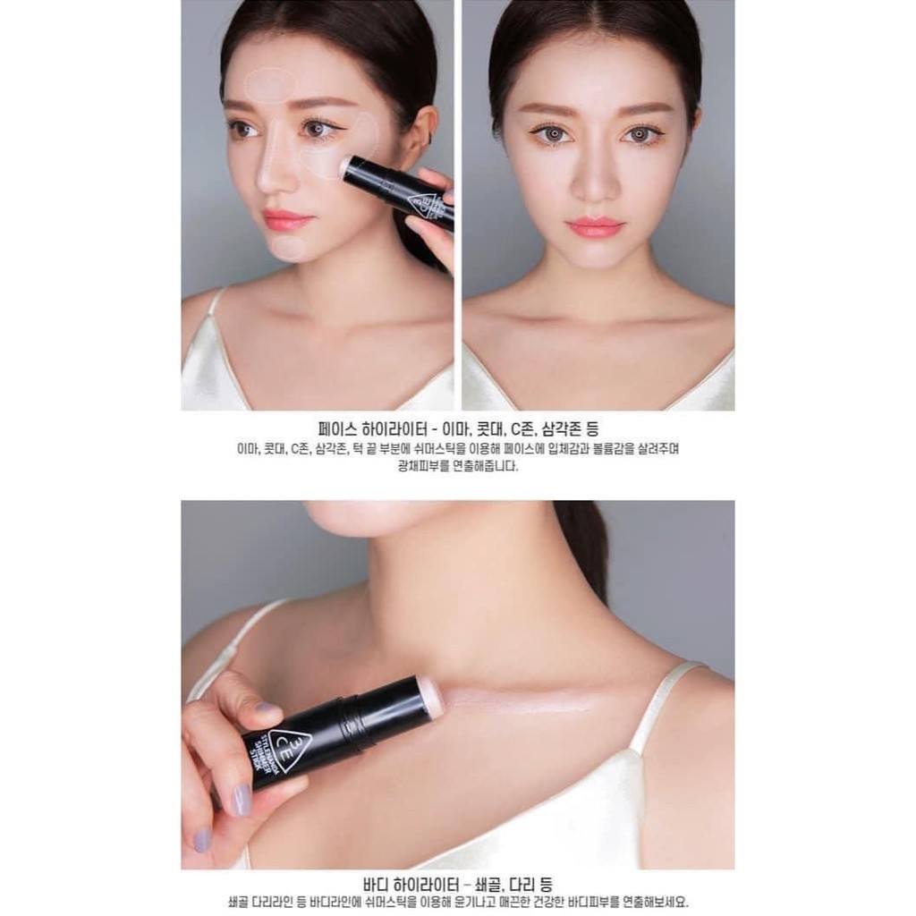 Thỏi Tạo Khối Highlight 3CE Stylenanda Shimmer Stick