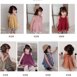 XẢ HÀNG QUẢNG CHÂU LẺ SIZE - ÁO CỔ YẾM CỘT VAI TUA RUA TRẺ EM BÉ GÁI