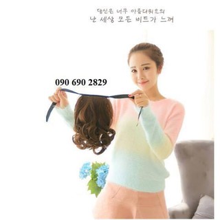Tóc giả, tóc cột đuôi ngựa móc light