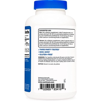 Nutricost ZMA 490mg Thực Phẩm Bổ Sung Tăng Sinh Lý Giảm Stress Và Phát Triển Cơ Bắp (180 Viên)