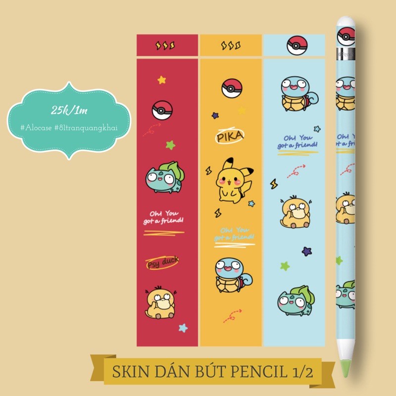 Skin dán bút Pencil Gen 1