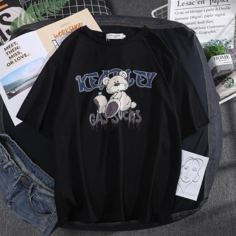 Áo Thun Tay lỡ form rộng unisex - oversize phông Teddy