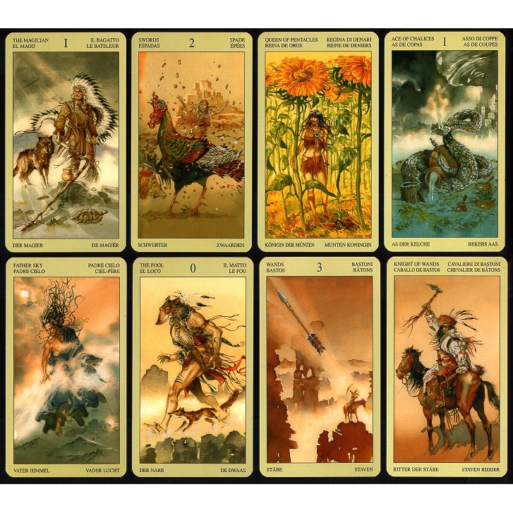 Bộ Bài Native American Tarot (Lo Scarabeo) (Mystic House Tarot Shop) - Bài Gốc Authentic Chính Hãng 100%