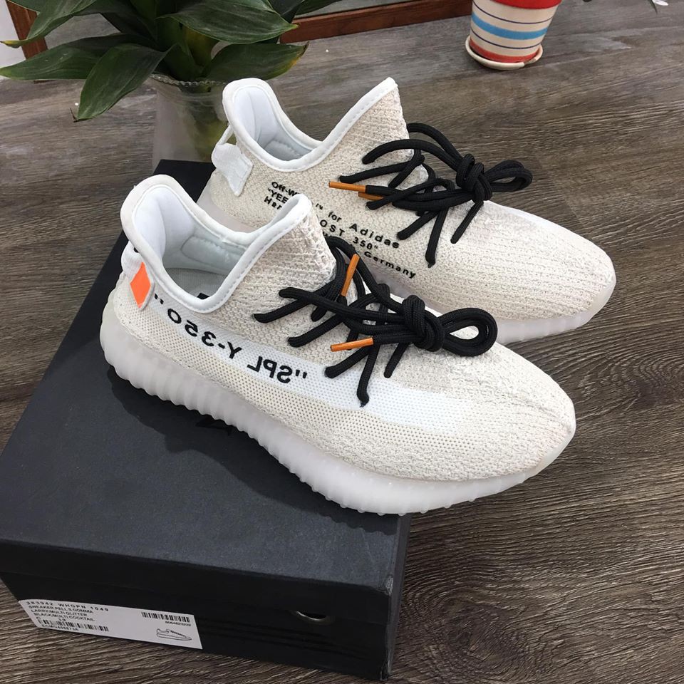 [ FULL BOX ] Giày 350 V2 Off White và Static Nam Nữ