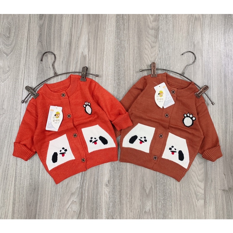 Áo khoác len cho bé trai hàng Quảng Châu- Áo len Cardigan cho bé Trai K068