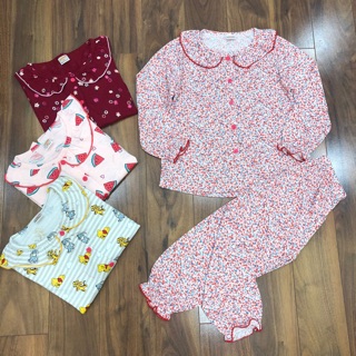 Bộ cotton bé gái pijama