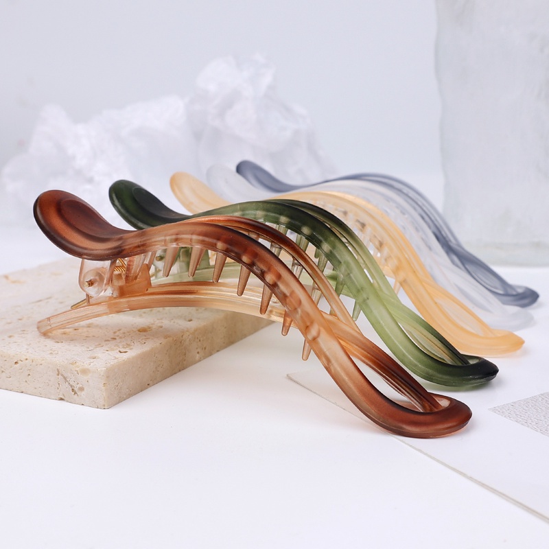 Kẹp Tóc Mỏ Vịt Bằng Nhựa Acrylic Màu Sắc Ngọt Ngào Thanh Lịch Dành Cho Nữ
