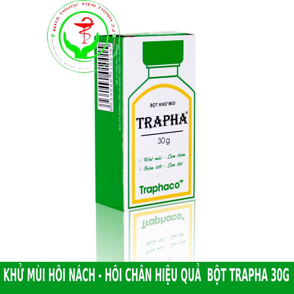 Bột khử mùi Trapha  ngăn ngừa hôi nách, hôi chân chai 30G