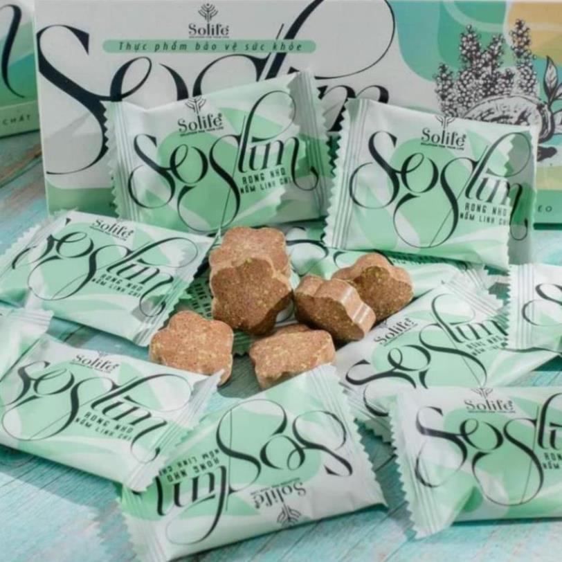 Combo 3 Hộp Kẹo Giảm Cân Rong Nho - Nấm Linh Chi Soslim - Liệu Trình 45 Ngày - Giảm Từ 2-5kg [HÀNG CHÍNH HÃNG]