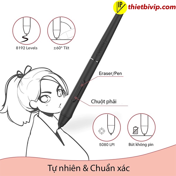 Bảng Vẽ Điện Tử VEIKK VK640 - Hàng Chính Hãng