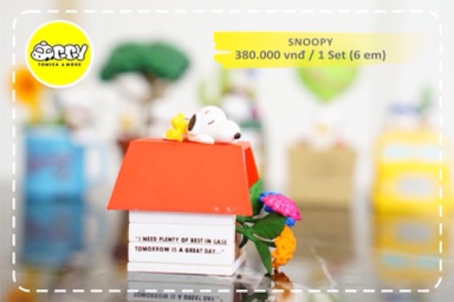 Bộ mô hình Re-ment Snoopy Green Days