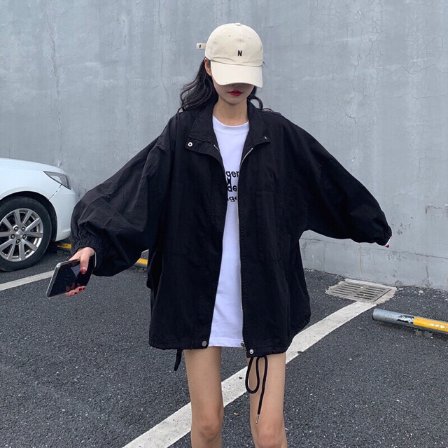 Áo khoác kaki tay bồng form rộng style Ulzzang siêu xinh | BigBuy360 - bigbuy360.vn