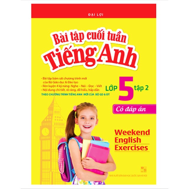 Sách - Combo Bài Tập Cuối Tuần Tiếng Anh Lớp 5 (Có Đáp Án)