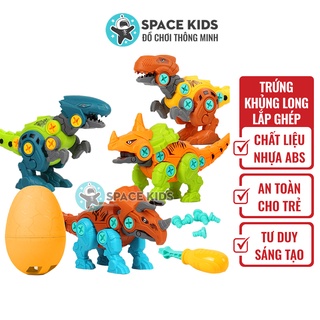 Đồ chơi cho bé Mô hình trứng khủng long tự lắp ghép Space Kids chất liệu nhựa ABS an toàn cho trẻ