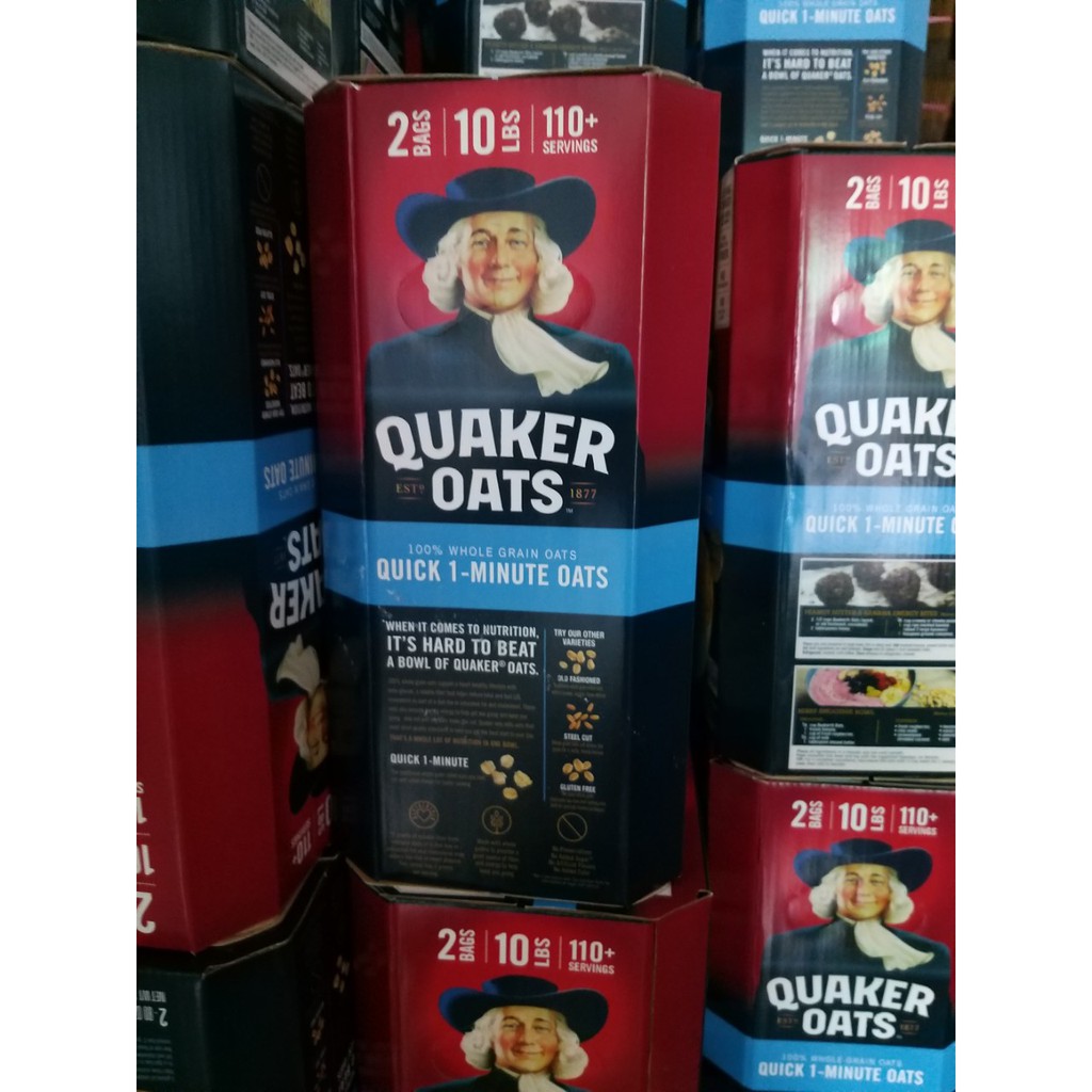 [Mẫu mới nhất 2020] Yến mạch Quaker Oats Cán Vỡ 4.52kg