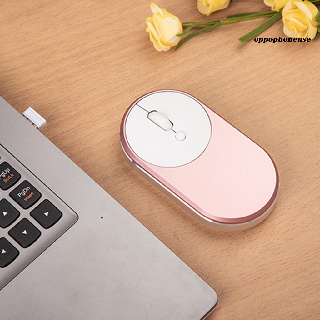 Chuột không dây Mini Siêu Mỏng Bằng Hợp Kim Nhôm 2.4ghz Có Thể Sạc Lại Cho Oppo M1