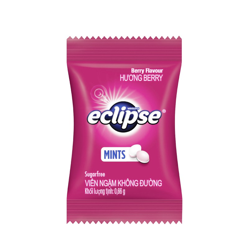 10 viên kẹo ngậm không đường Eclipse Mints Intense/ Berry