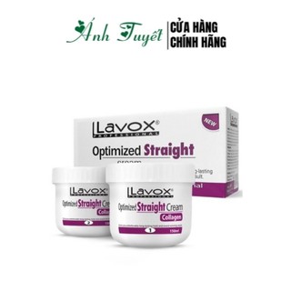 Thuốc duỗi tóc LAVOX Collagen Tím duỗi siêu nhanh siêu mạnh 500ml x 2