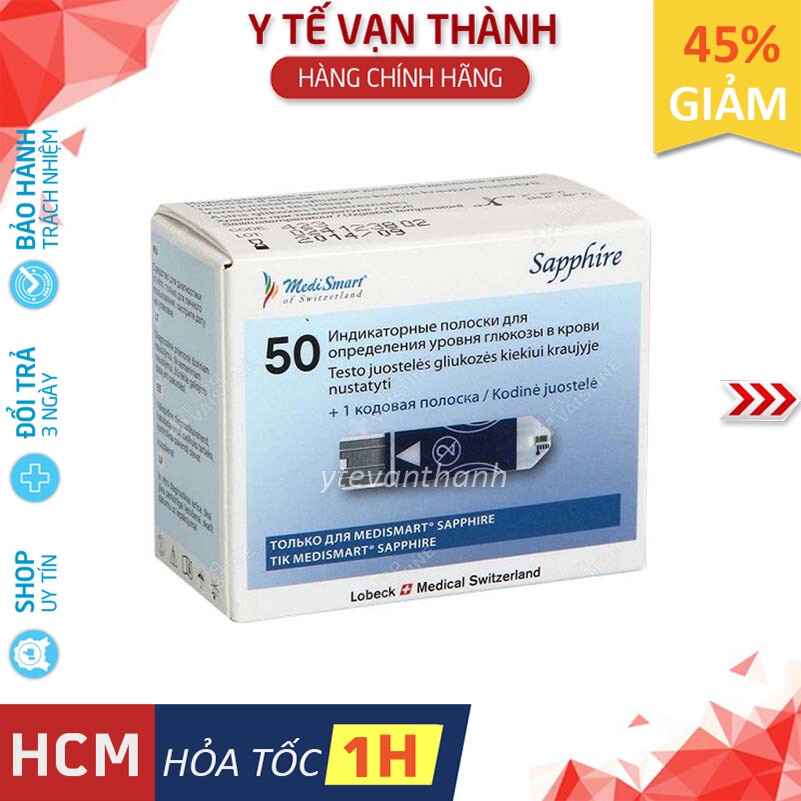 ✅ Que Thử Đường Huyết- Medismart Sapphire -VT0384