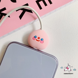 Dụng Cụ Quấn Bảo Vệ Dây Cáp Sạc USB Hình Hoạt Hình Dễ Thương Cho Tất Cả Điện Thoại Apple Huawei