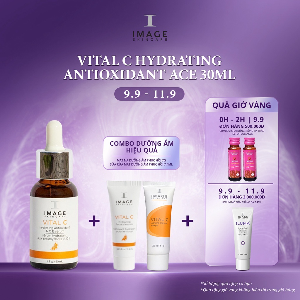Serum chống lão hóa da Image Skincare Vital C Hydrating Antioxidant Ace 30ml