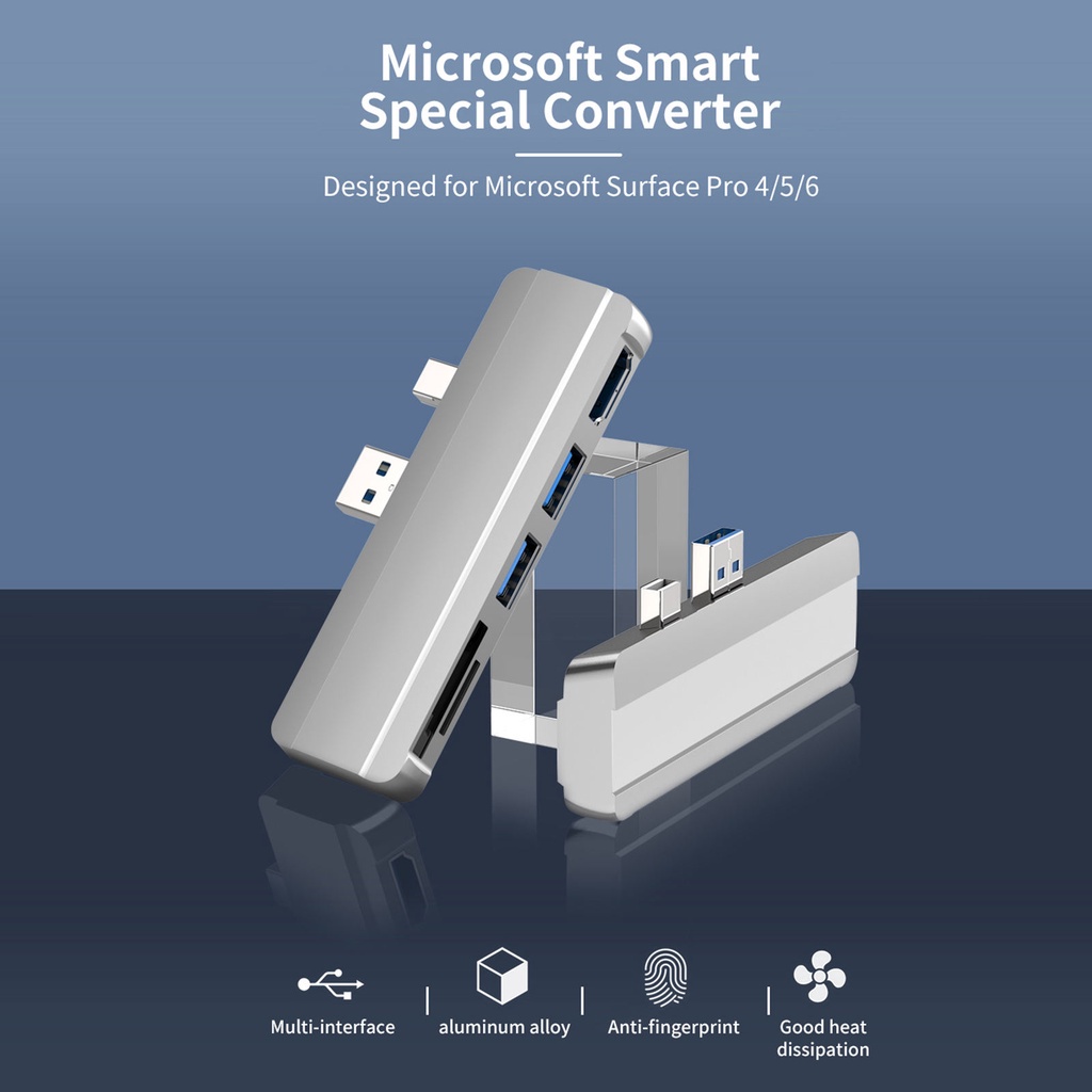 Hub Chia Cổng USB 3.0 Chuyên Dụng Cho Surface Pro 4 / 5 / 6