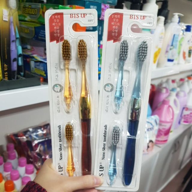 BÀN CHẢI 3 ĐẦU THAY BIS UP NANO CHARCOAL