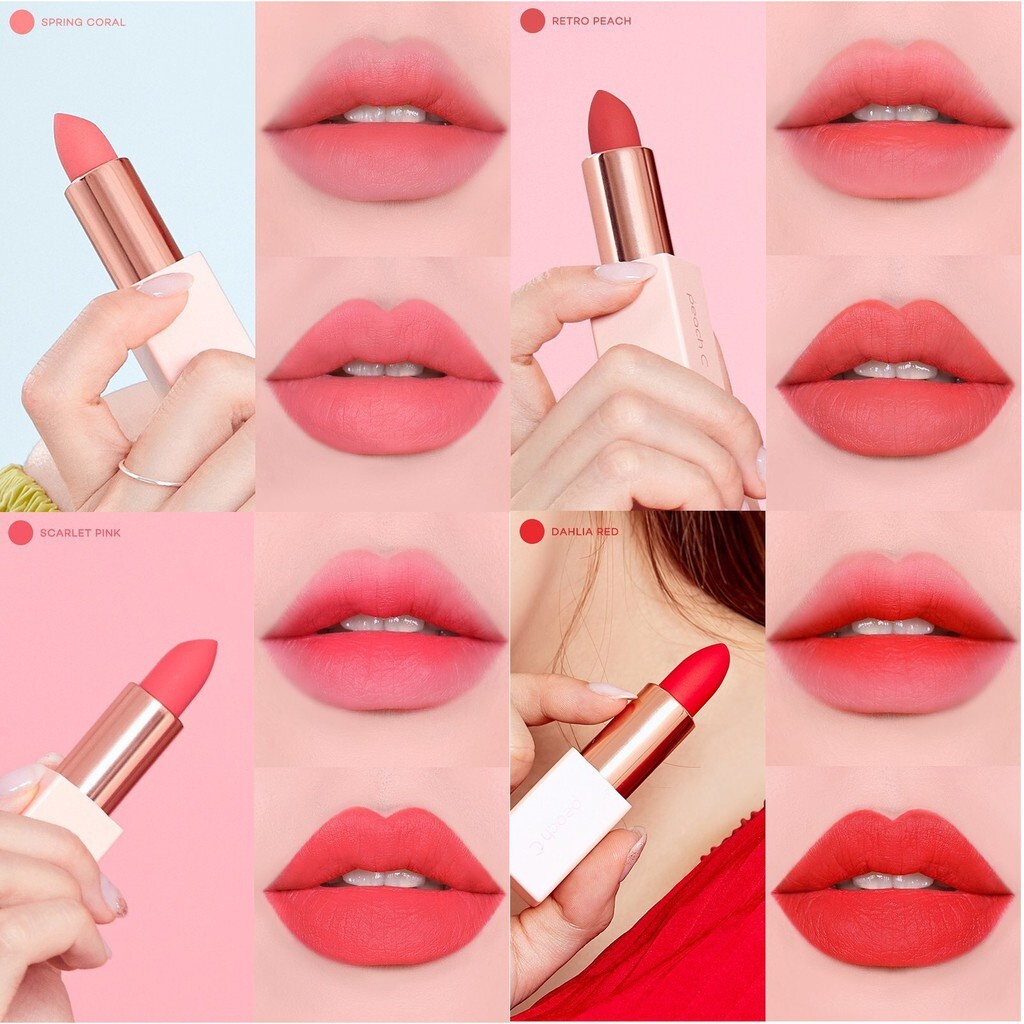 Son Thỏi Lì Siêu Mịn Peach C Easy Matte Lipstick 36g