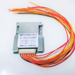 Mạch 13s 48v 50a max mạch bảo vệ sạc xả cân bằng pin. dùng cho pin 3.7v 18650, 26650, 21700 - limo