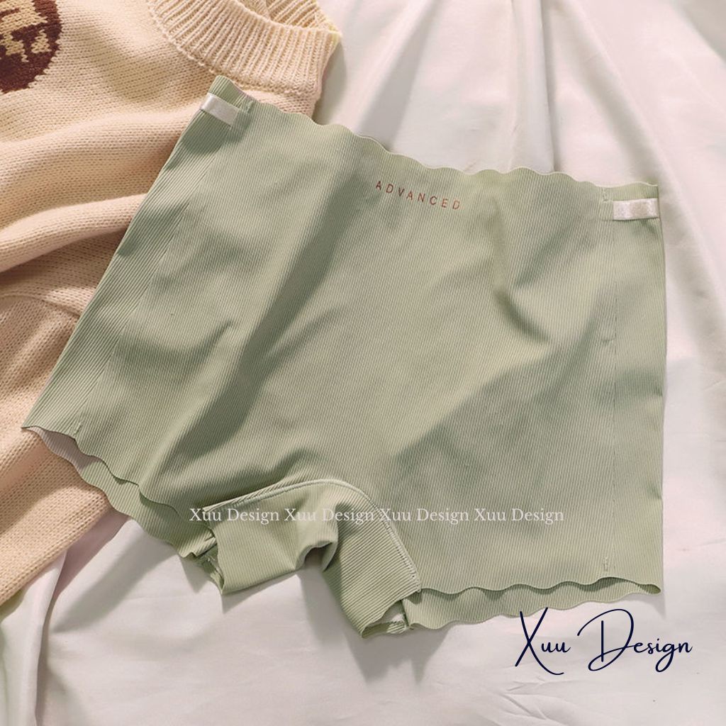 Quần mặc váy XUU vải cotton gân tăm không viền, không đường may chống lộ cao cấp - QV06