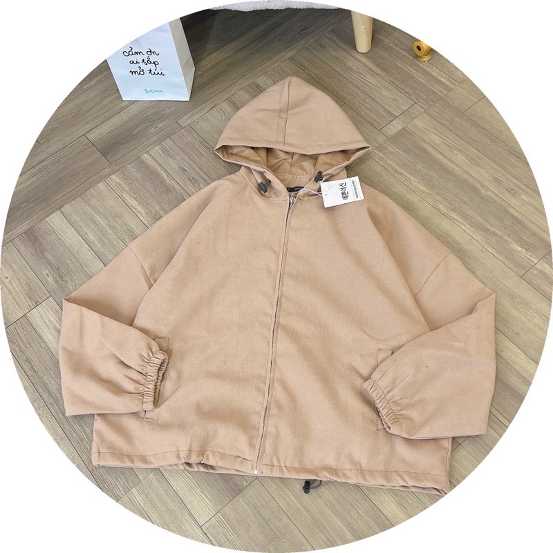 Áo khoác tay bí nhung bố dày dặn hai lớp