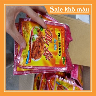 Bò khô 1 túm 10 gói 30g hương vị cay cay, sỉ đồ ăn vặt trẻ em hà nội giá rẻ