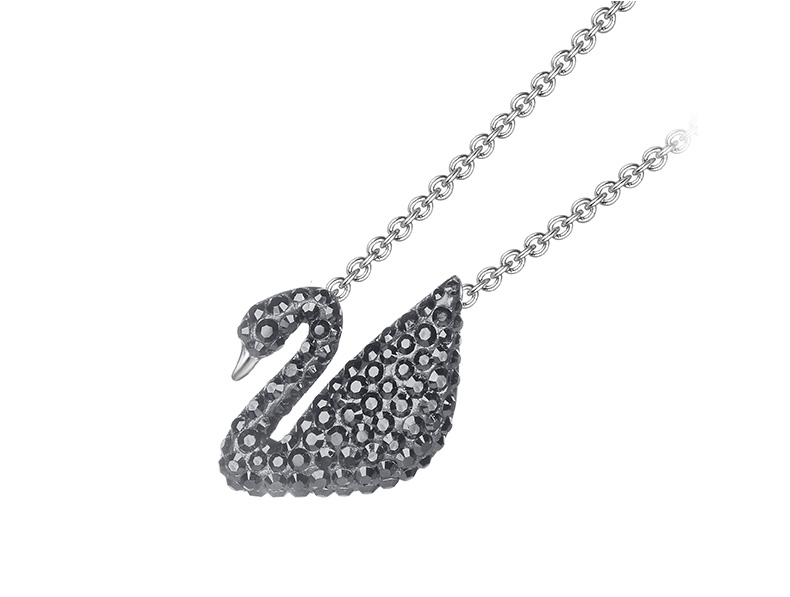 FLASH SALE 100% Swarovski Dây Chuyền Nữ ICONIC SWAN Thiên nga đen LỚN FASHION Necklace trang sức đeo Trang sức