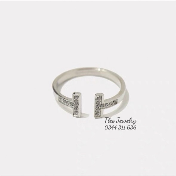 Nhẫn bạc nữ TLEE chữ Hờ sang tay TleeJewelry