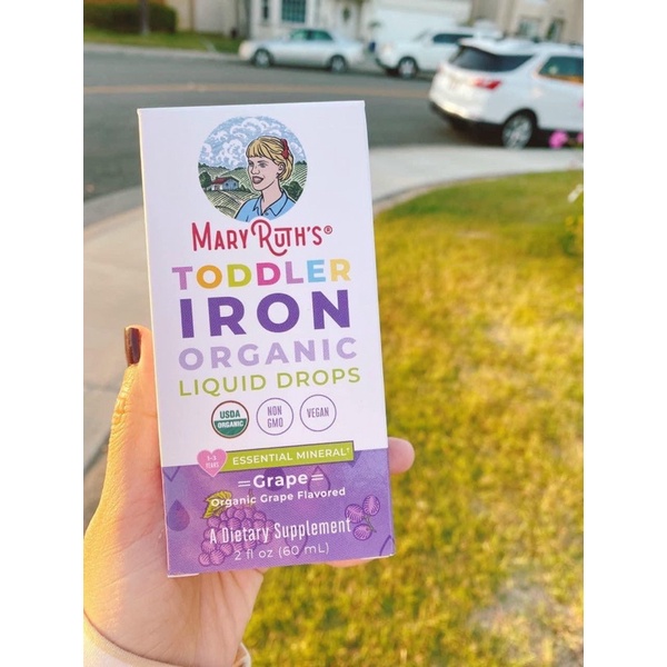 Siro sắt hữu cơ Mary Ruths vị nho 60ml