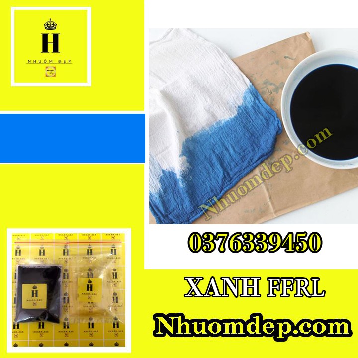 Màu nhuộm quần áo xanh Jeans
