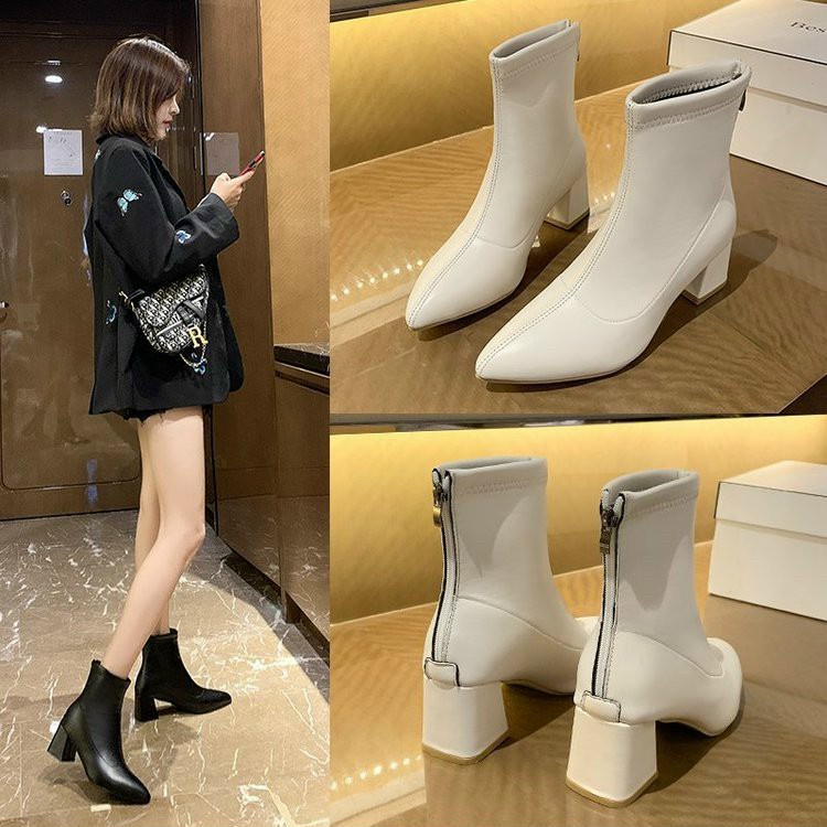 FOLLOW SHOP săn DEAL 9K Bốt nữ ,bốt cổ ngắn , boot da lộn, boot cao 6,5 phân