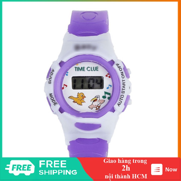 Đồng hồ điện tử cho bé dây cao su mềm êm tay