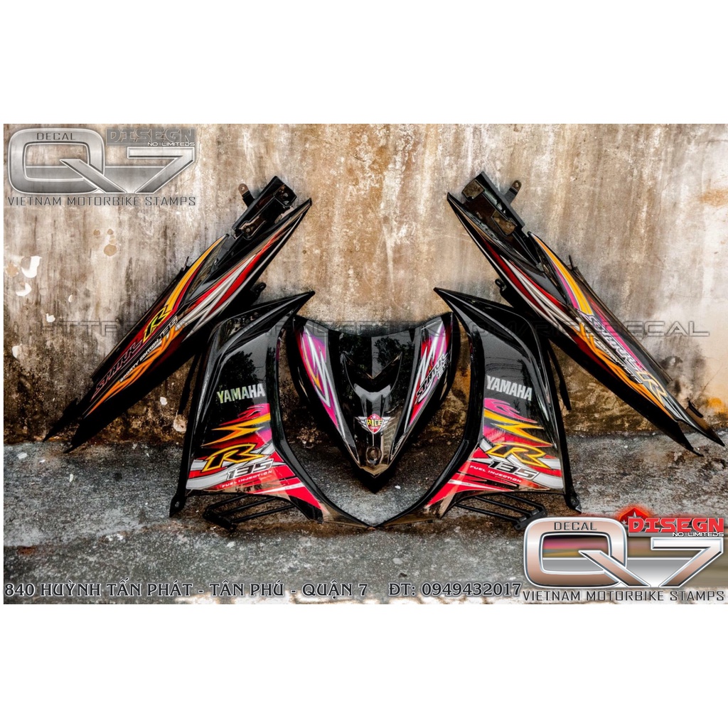 TEM RỜI EXCITER 2011 ĐỎ ĐEN