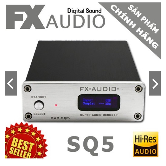 [Mã 159ELSALE hoàn 7% đơn 300K] FX-SQ5 DAC NGHE NHẠC HAY 24bit/192Khz Model mới nhất