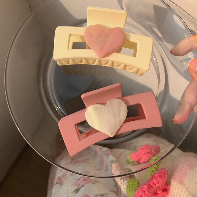 Kẹp Tóc Hình Trái Tim Phong Cách Mới 2022