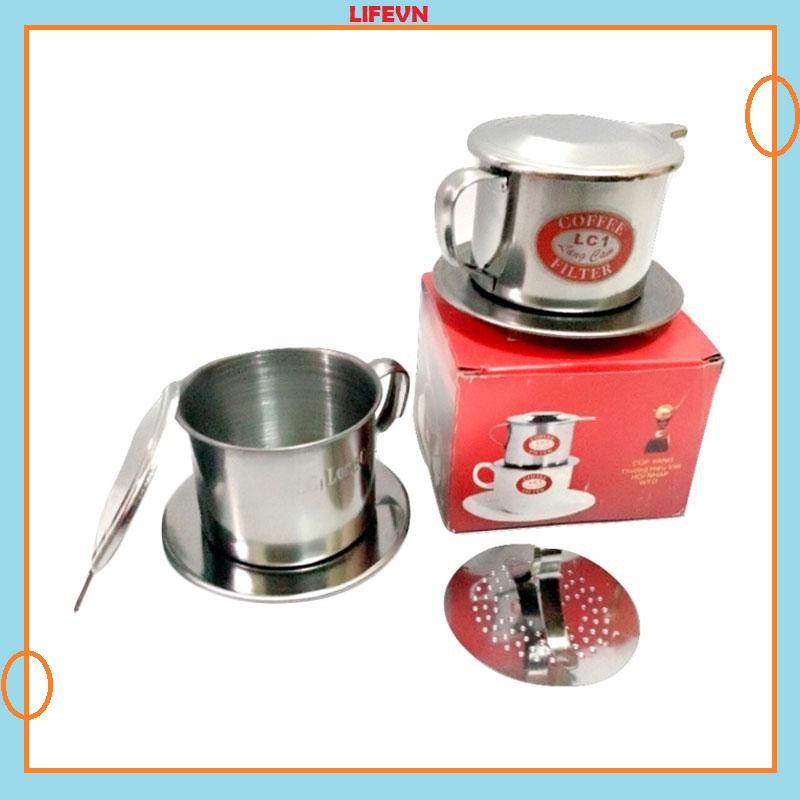Phin Cafe Phin Pha Cà phê Inox Long Cam Coffee Finter - Fin Cà Phê