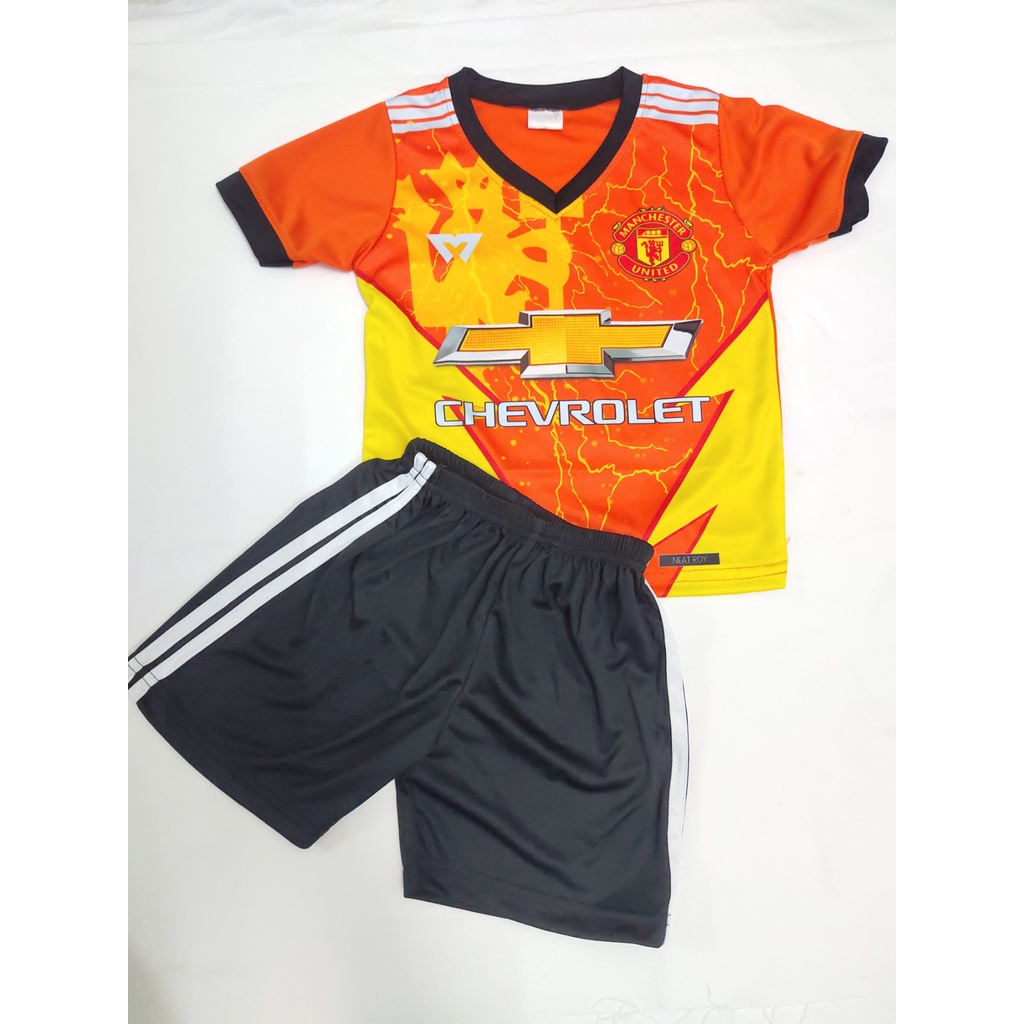 Bộ quần áo đá banh trẻ em, đồ bóng đá cho bé đam mê đá banh thể thao vải thun mát co giãn tốt có thể mặc như đồ bộ ở nhà