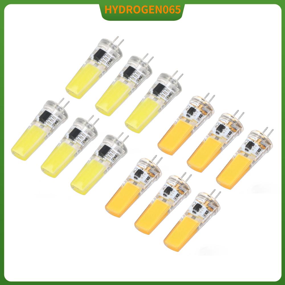 Hydrogen065 Bóng đèn LED 6 miếng G4 Đèn COB có thể điều chỉnh độ sáng 9W 500LM cho chùm treo trần phong cảnh gia đình