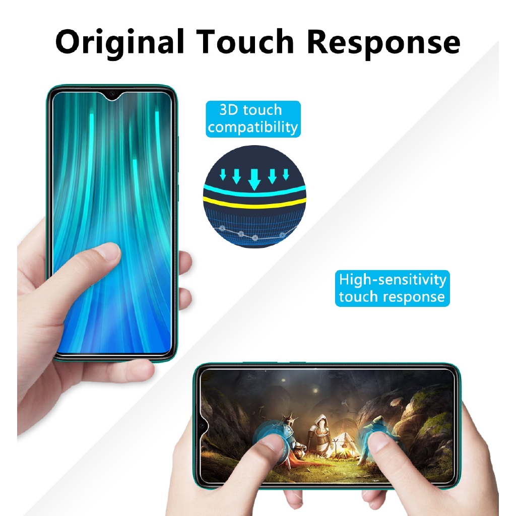 Kính cường lực 2.5D 9H bảo vệ màn hình cho Xiaomi Redmi Note 8 Pro