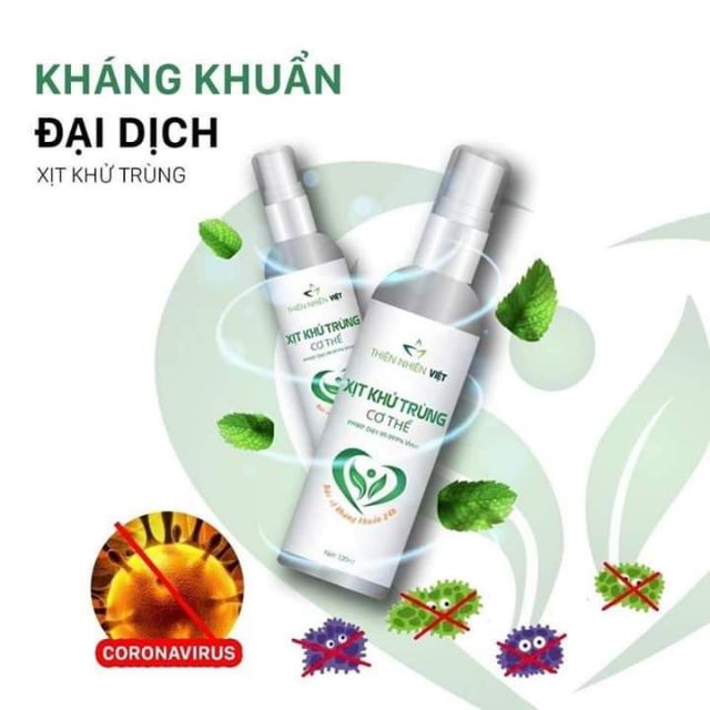 Chai xịt kháng khuẩn cơ thể